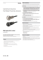 PRF SERIES (DC 2-WIRE): CYLINDRICAL INDUCTIVE FULL-METAL PROXIMITY SENSORS